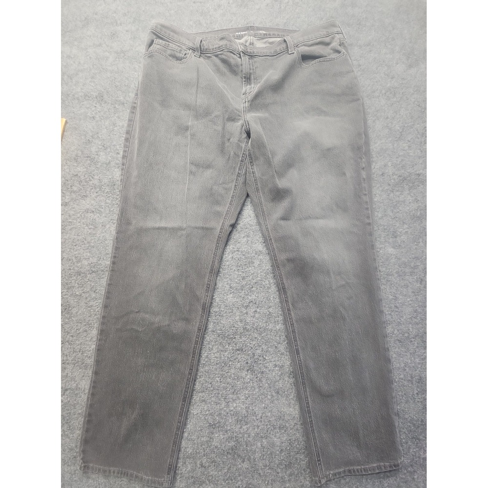 Old Navy Midrise Wow Boyfriend Jeans Womens Size 18 (42x32) Black